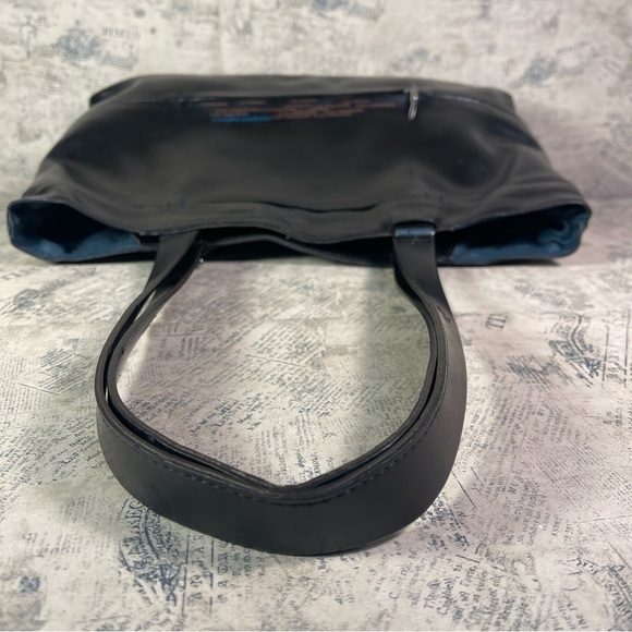 Mandarina Duck Black Leather Tote/Shoulder bag - Picture 7 of 16